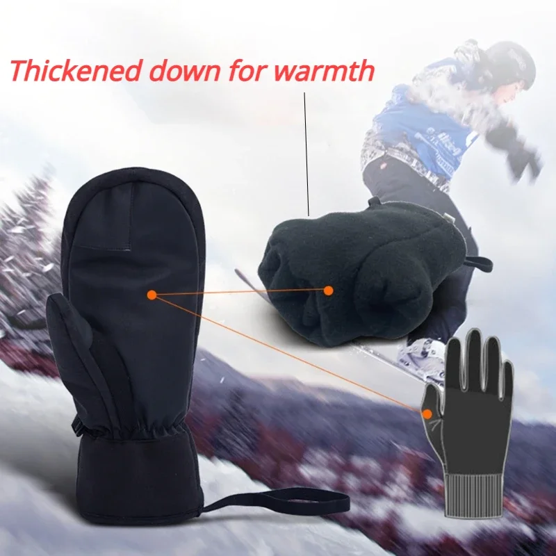 Ski Glove Waterproof - Winter Skihandschoenen Waterdicht Touchscreen Thermisch Dikke