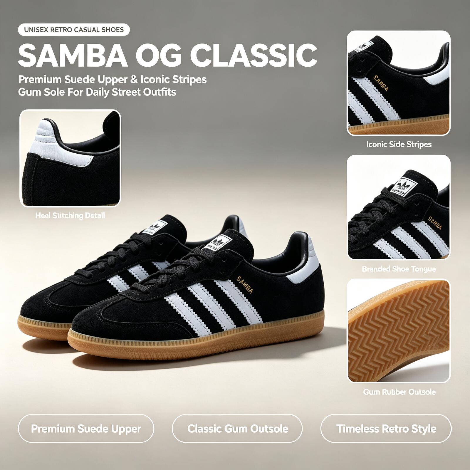 Adidas Shoes Samba - Officiële Adidas Originele SAMBA OG IH6850
