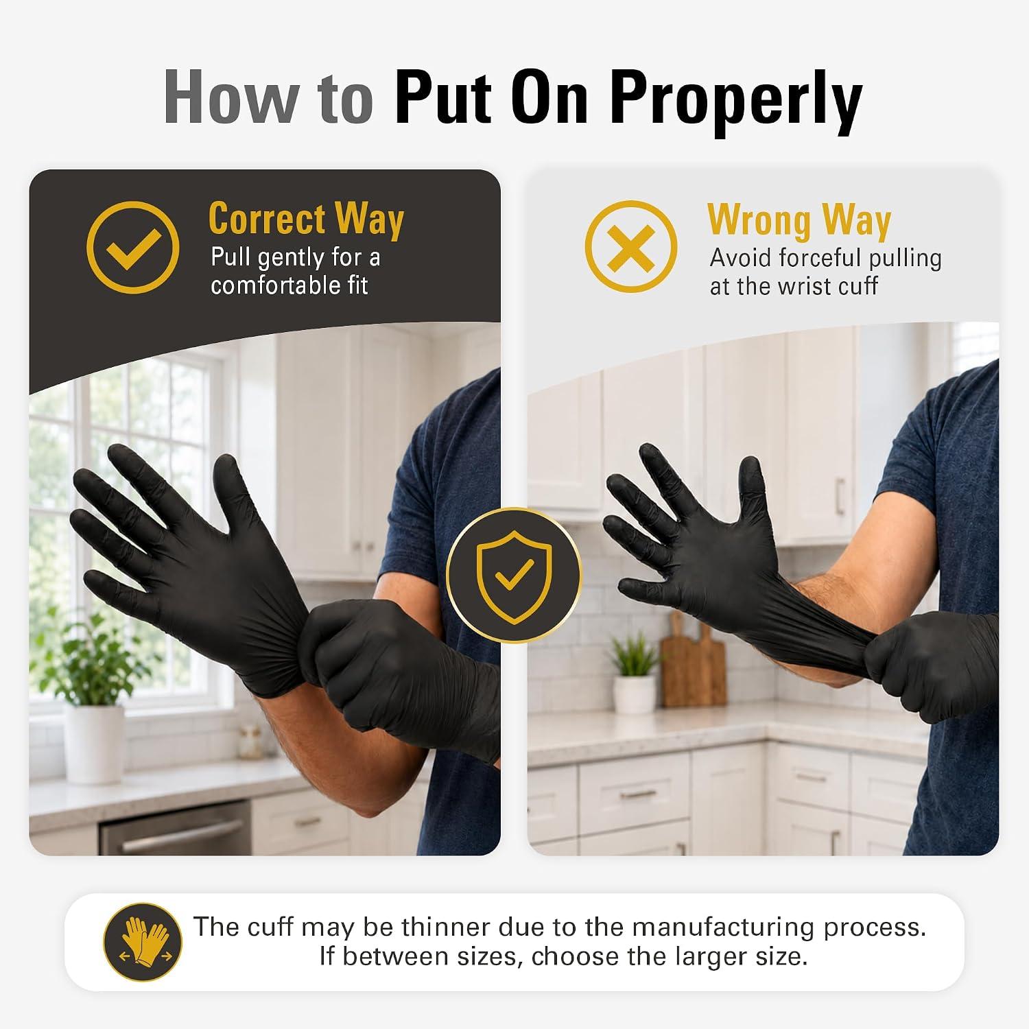 Zwarte vinylhandschoenen, wegw - Latex Disposable Glove recensie en prijs