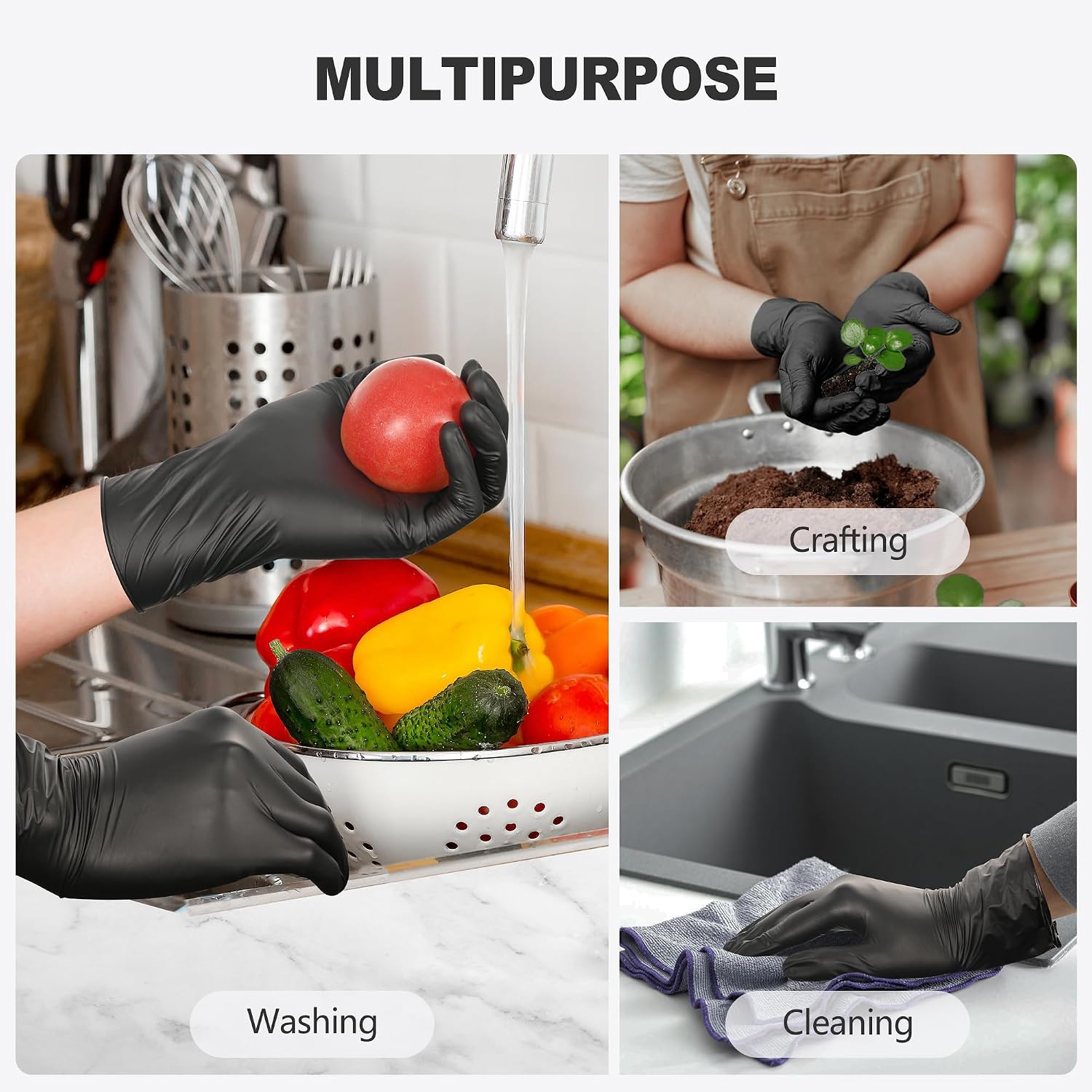Zwarte vinylhandschoenen, wegw - Latex Disposable Glove recensie en prijs